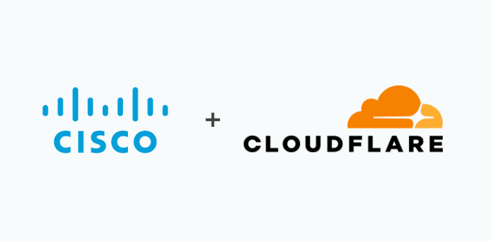 Cisco and Cloudflare logo