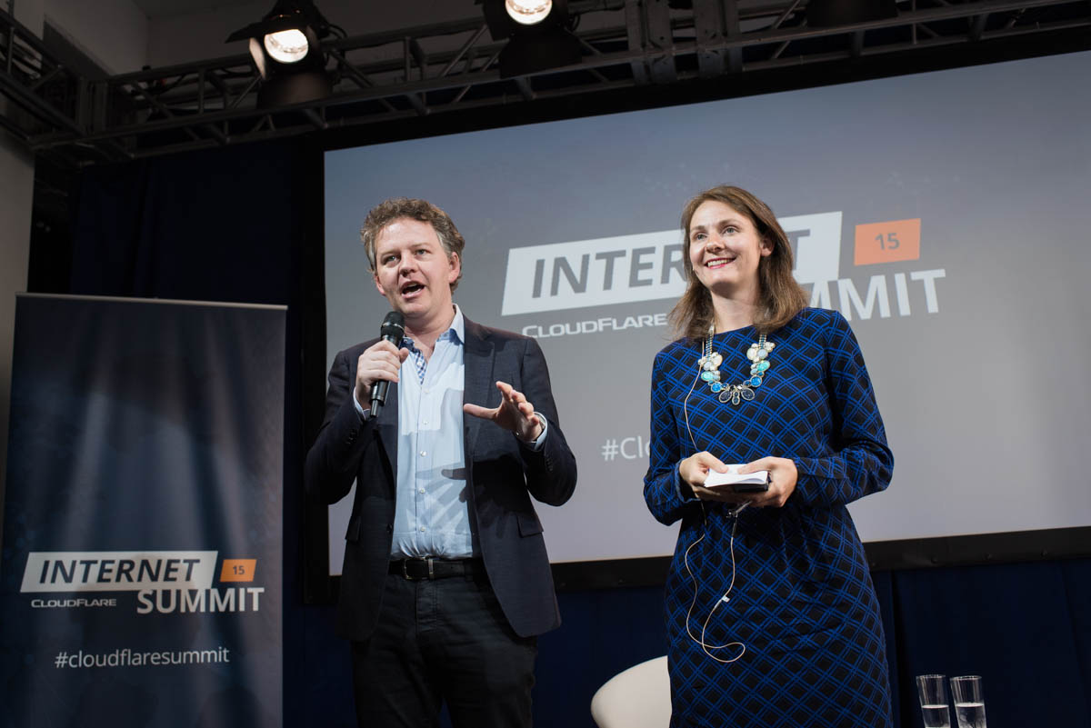 Matthew & Michelle at the CloudFlare Internet Summit