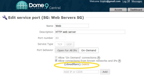 Dome9 + CloudFlare = Combined Security For Your Website and Web Server