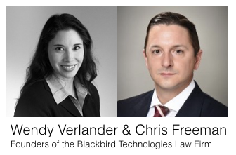 Wendy Verlander and Chris Freeman, the Founders of the Blackbird Technologies Law Firm