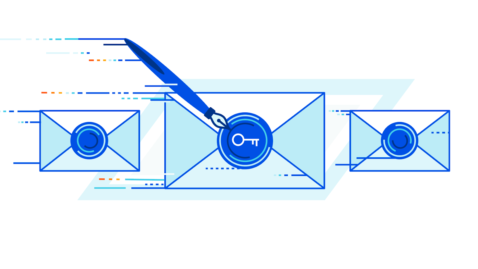 Illustration of sealed envelopes