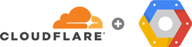 Cloudflare and Google Cloud Platform logos