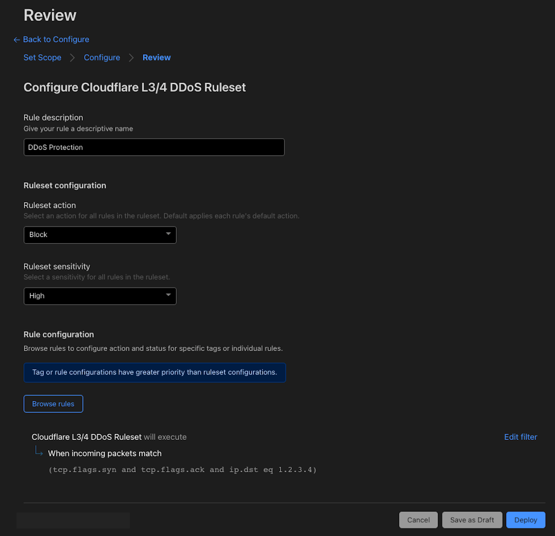 Overriding the sensitivity level and mitigation action