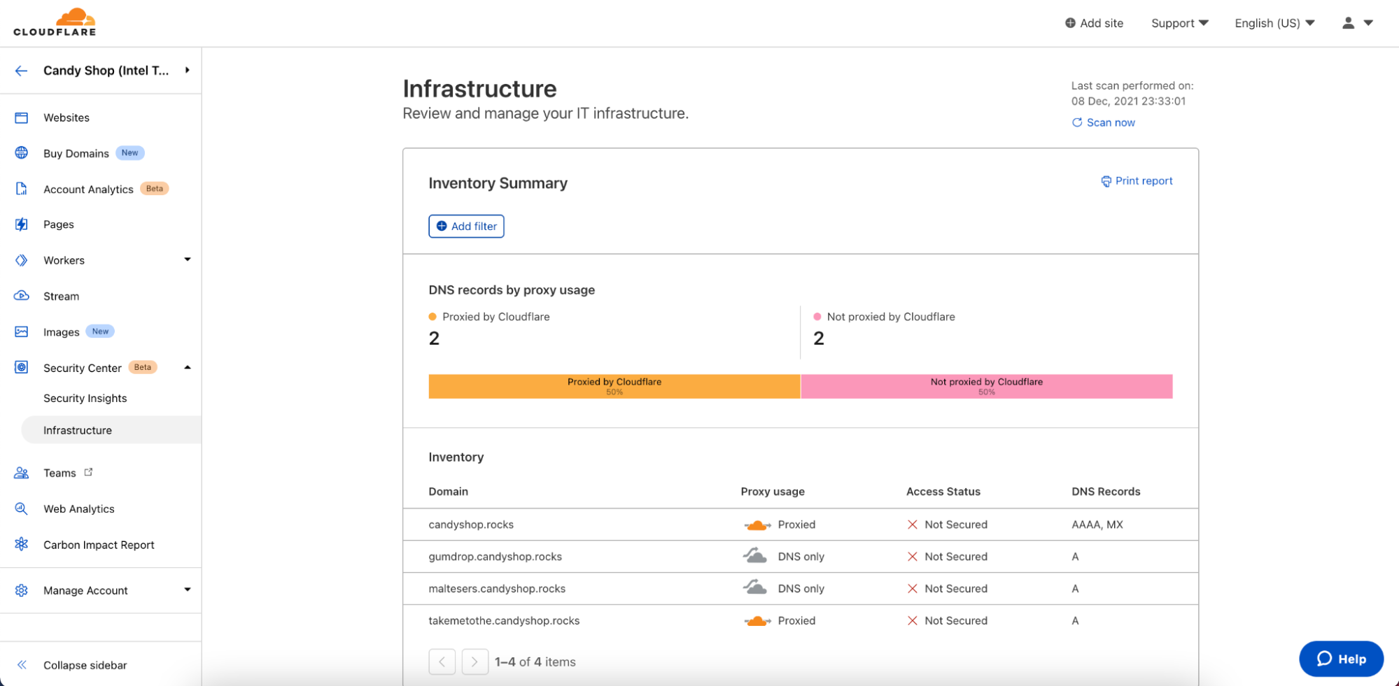 Review your IT assets using Security Center’s Infrastructure feature