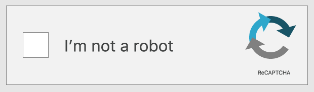 captcha "Não sou um robô"