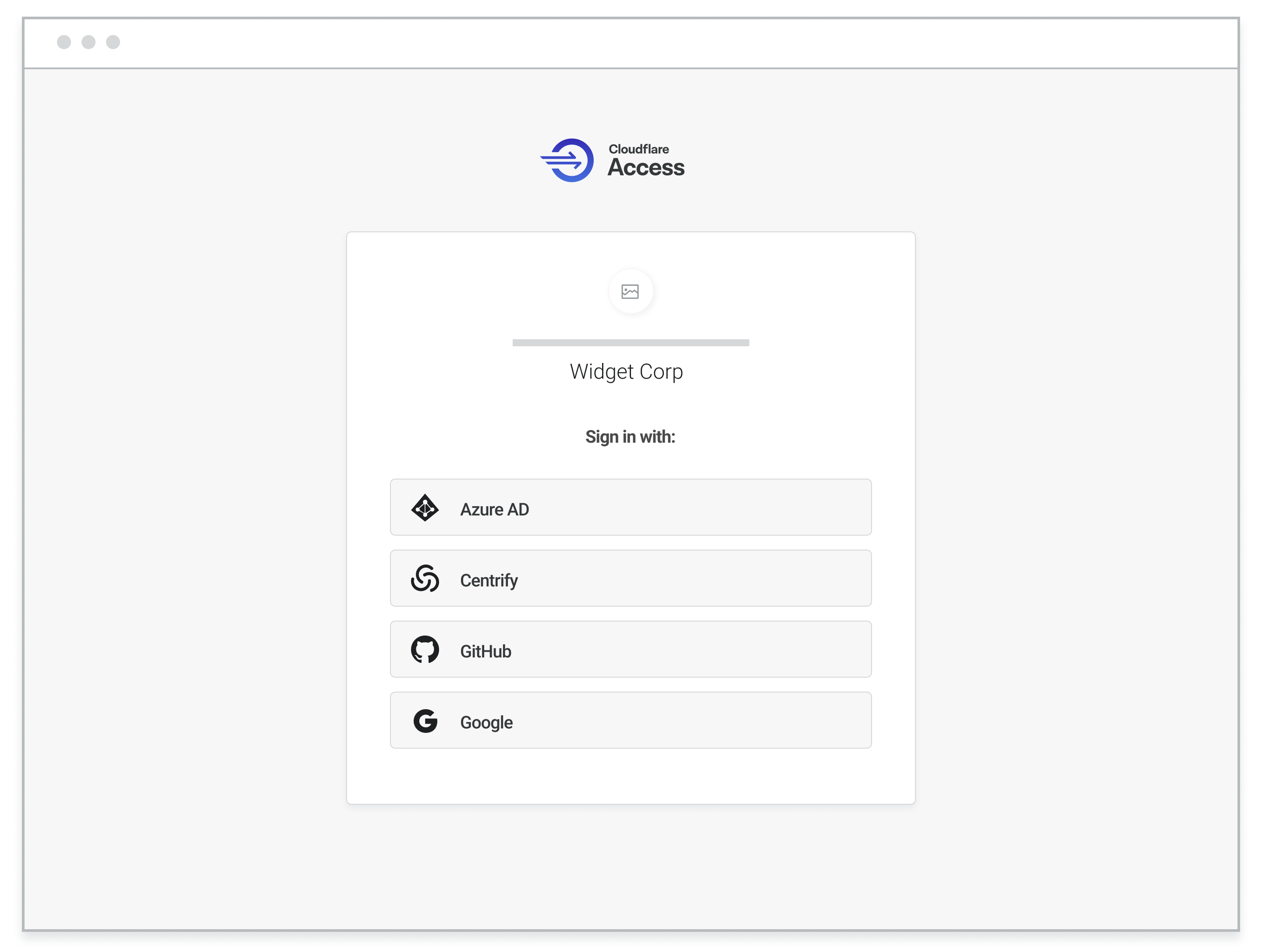 Cloudflare for Teams - Cloudflare Access login - multiple ways to sign in
