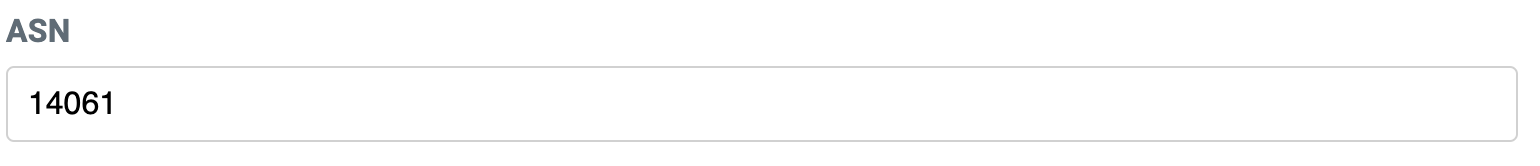 The ASNHandler fills the form field with the user-supplied ASN.