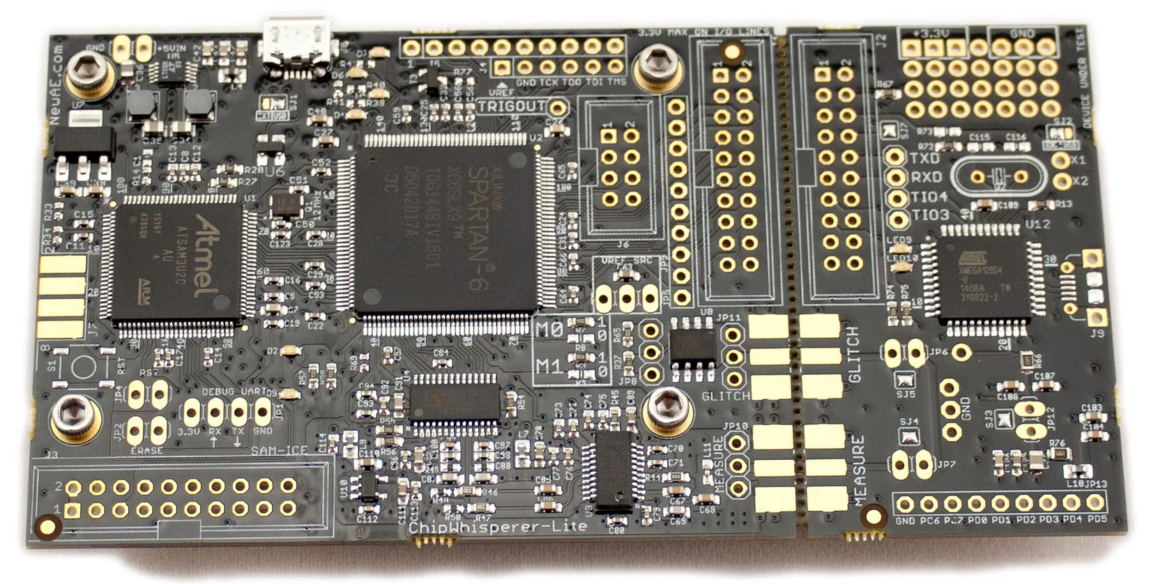 Board on which the attack was tested. Source: NewAE Technology Inc.