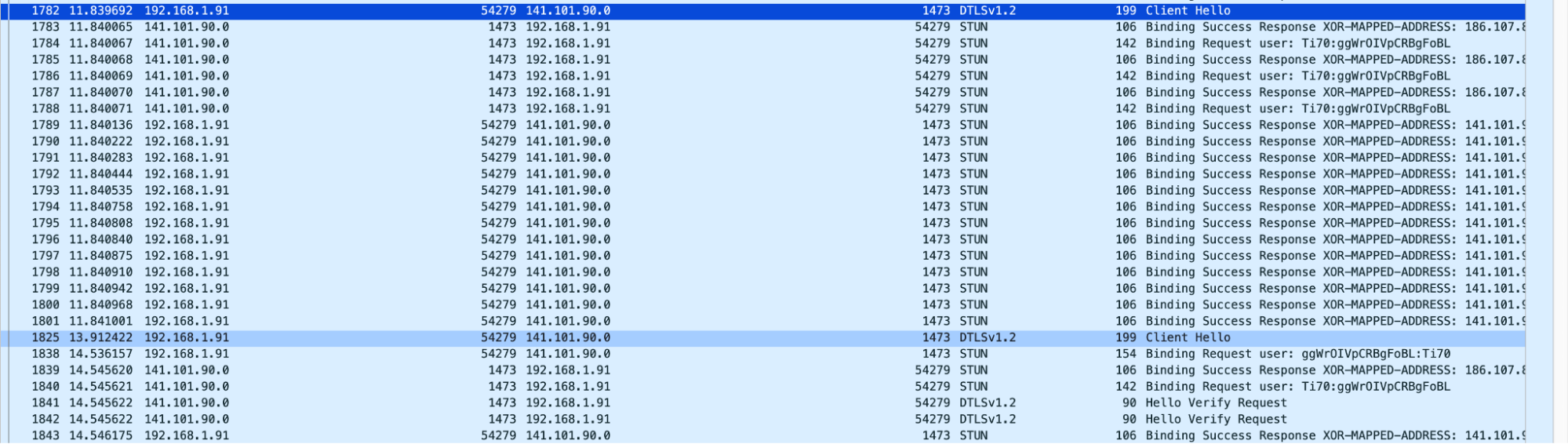 Chrome sending DTLS ClientHello before USE-CANDIDATE, and retrying it with delay after USE-CANDIDATE, which was a cause of slow PeerConnection establishment on Cloudflare Calls