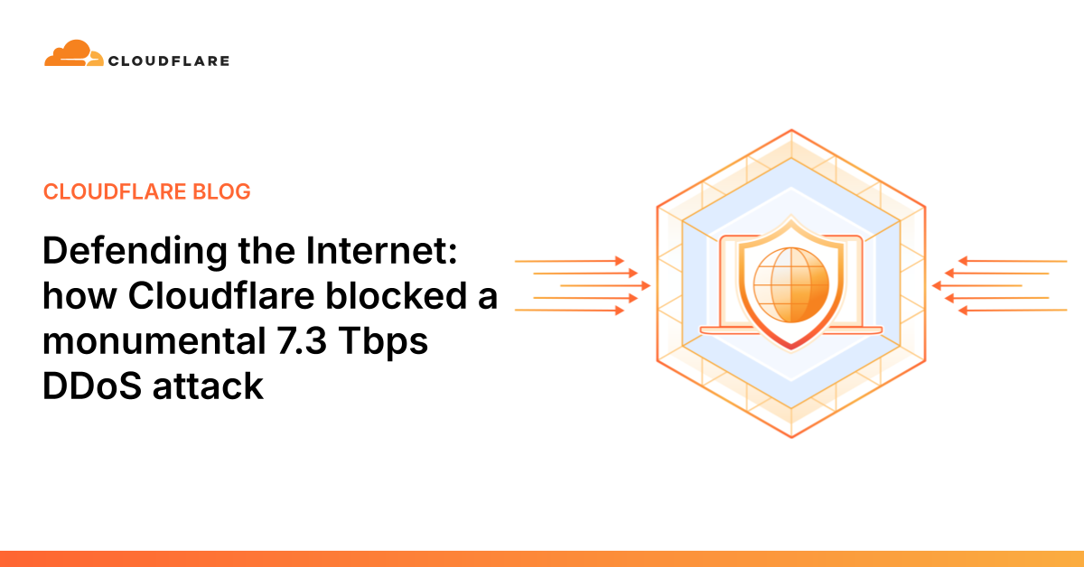 Defending the Internet: How Cloudflare blocked a monumental 7.3 Tbps DDoS attack