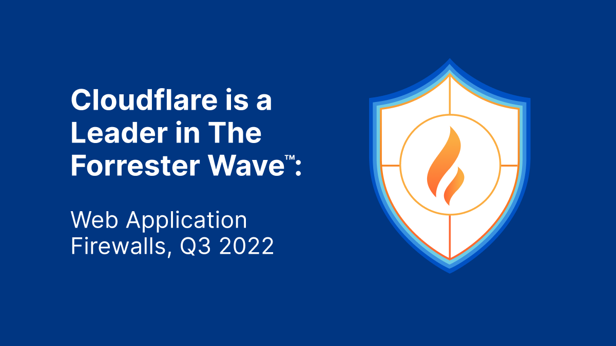 Cloudflare named a Leader in WAF by Forrester.