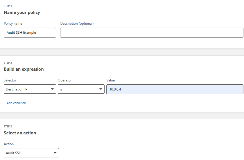 Command logging configuration