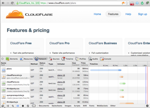 Railgun in the real world: faster web page load
times